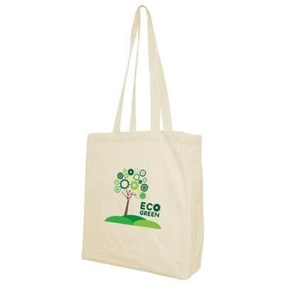 DUNHAM 5OZ NATURAL SUSTAINABLE COTTON SHOPPER with Gusset