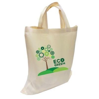 DUNHAM SUSTAINABLE COTTON SHOPPER TOTE BAG BIODEGRADABLE with Short Handles