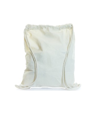 DURABLE 5OZ COTTON DRAWSTRING BAG with Thick Natural Colour Cords in Natural