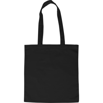 ECO FRIENDLY COTTON SHOPPER TOTE BAG in Black