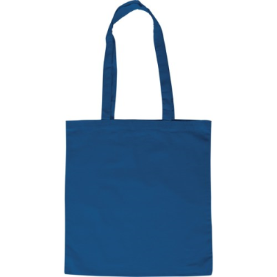 ECO FRIENDLY COTTON SHOPPER TOTE BAG in Cobalt Blue