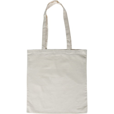 ECO FRIENDLY COTTON SHOPPER TOTE BAG in Khaki