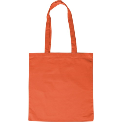 ECO FRIENDLY COTTON SHOPPER TOTE BAG in Orange