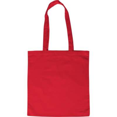 ECO FRIENDLY COTTON SHOPPER TOTE BAG in Red