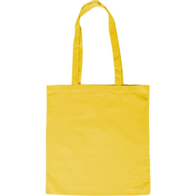 ECO FRIENDLY COTTON SHOPPER TOTE BAG in Yellow