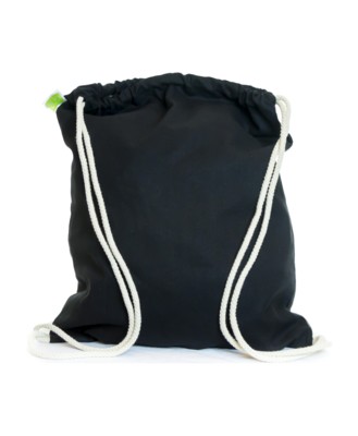 ECO NATURAL & COLOUR COTTON DRAWSTRING in Black