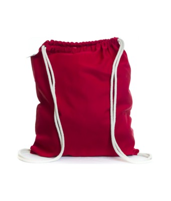 ECO NATURAL & COLOUR COTTON DRAWSTRING in Red