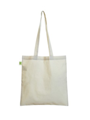 ECO NATURAL & COLOUR COTTON SHOPPER in Natural