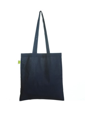 ECO NATURAL & COLOUR COTTON SHOPPER in Navy