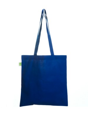 ECO NATURAL & COLOUR COTTON SHOPPER in Royal Blue