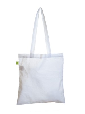 ECO NATURAL & COLOUR COTTON SHOPPER in White