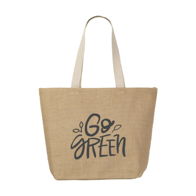 ELEGANCE BAG JUTE SHOPPER in Ecru