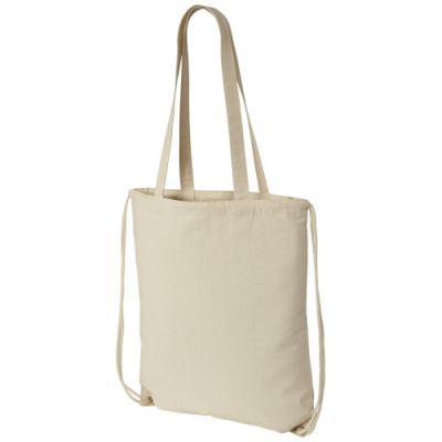 ELIZA 240 G & M² COTTON DRAWSTRING BAG 6L in Natural