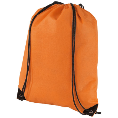 EVERGREEN NON-WOVEN DRAWSTRING BAG 5L in Orange