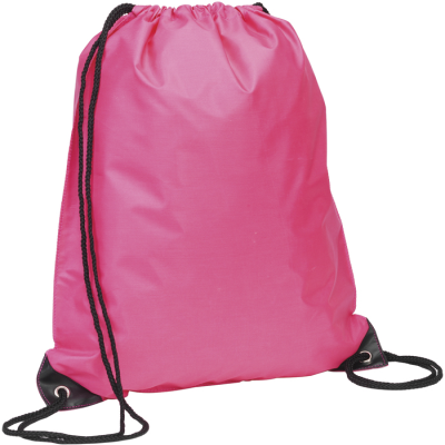 EYNSFORD DRAWSTRING BACKPACK RUCKSACK BAG in Pink