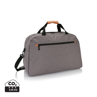 FASHION DUO TONE TRAVEL BAG in Grey