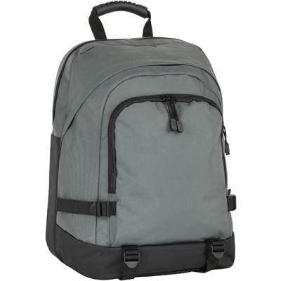 FAVERSHAM RECYCLED RPET LAPTOP BACKPACK RUCKSACK in Grey & Bk