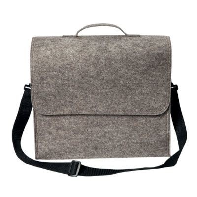 FELT SHOULDER BAG in Grey