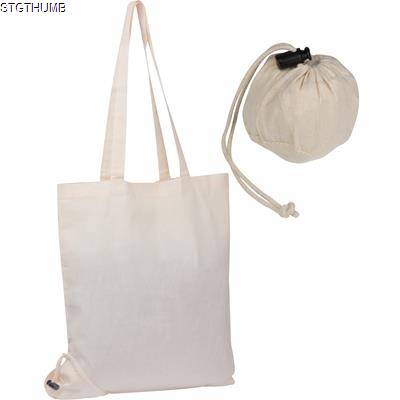 FOLDING COTTON BAG in White