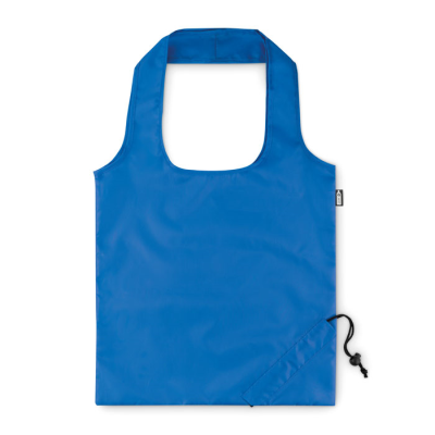 FOLDING RPET SHOPPER TOTE BAG in Blue