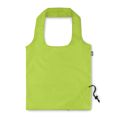 FOLDING RPET SHOPPER TOTE BAG in Green