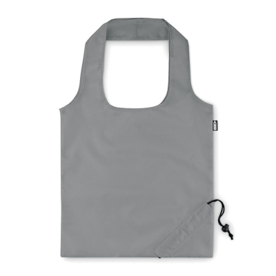 FOLDING RPET SHOPPER TOTE BAG in Grey