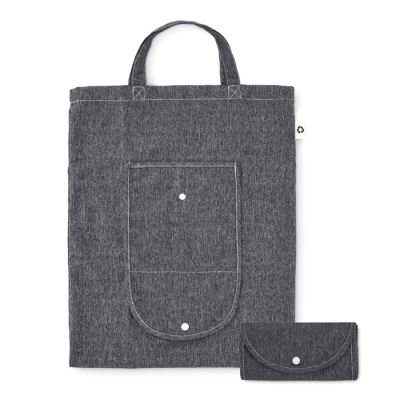 FOLDING SHOPPER TOTE BAG 140 GR & M² in Black