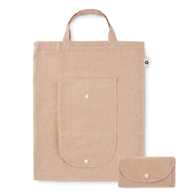 FOLDING SHOPPER TOTE BAG 140 GR & M² in Brown