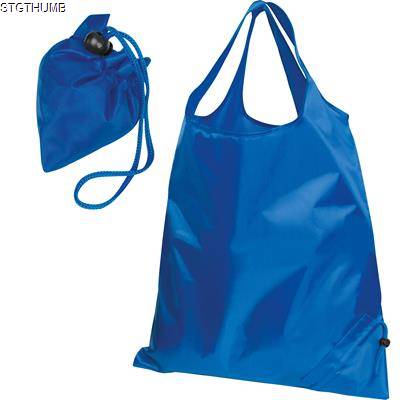 FOLDING SHOPPER TOTE BAG in Blue