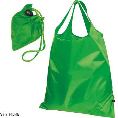 FOLDING SHOPPER TOTE BAG in Green