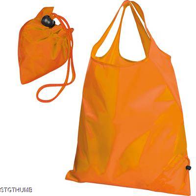 FOLDING SHOPPER TOTE BAG in Orange