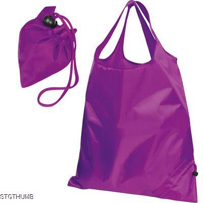 FOLDING SHOPPER TOTE BAG in Purple