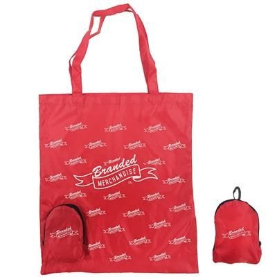 FOLDING SHOPPER TOTE BAG with Pocket