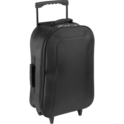 FOLDING TRAVEL TROLLEY in Black