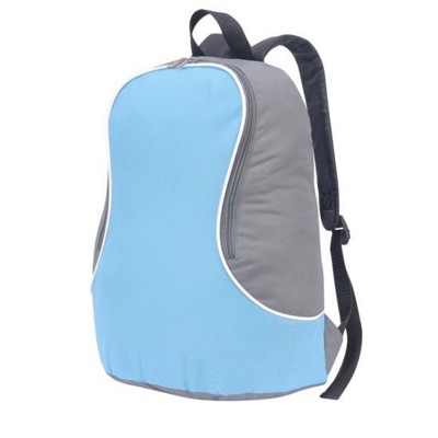 FUJI BASIC BACKPACK RUCKSACK in Light Blue & Dark Grey