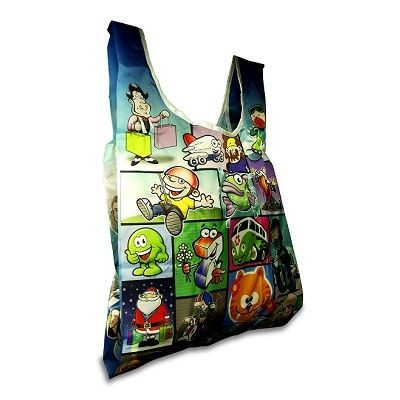 FULL COLOUR FOLDING SHOPPER TOTE BAG