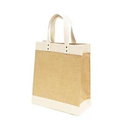 GIRI LAMINATED 100% ECO JUTE BAG with Canvas Trim & Inner Pocket