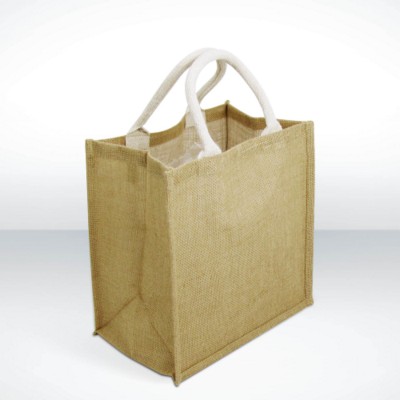 GREEN & GOOD BRIGHTON JUTE MULTIPURPOSE SHOPPER TOTE BAG FOR LIFE in Biscuit Colour