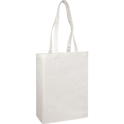 GROOMBRIDGE ECO 10OZ COTTON CANVAS TOTE in White