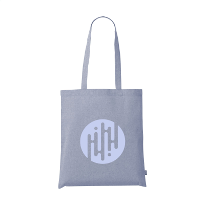 GRS RECYCLED COTTON SHOPPER (180 G & M²) BAG in Blue