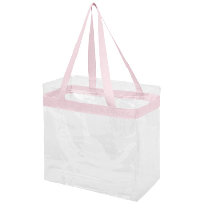 HAMPTON CLEAR TRANSPARENT TOTE BAG 13L in Light Pink & Clear Transparent Clear Transparent