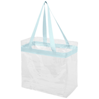 HAMPTON CLEAR TRANSPARENT TOTE BAG 13L in Powder Blue & Clear Transparent Clear Transparent