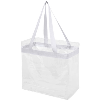 HAMPTON CLEAR TRANSPARENT TOTE BAG 13L in White & Clear Transparent Clear Transparent