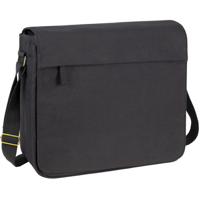 HARBLEDOWN ECO CANVAS BUSINESS MESSENGER BAG in Black