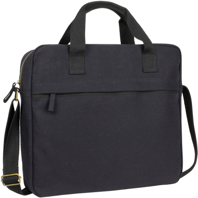 HARBLEDOWN ECO CANVAS LAPTOP BUSINESS BAG in Black