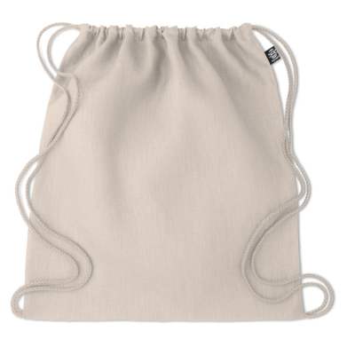 HEMP DRAWSTRING BAG 200 GR & M² in Beige