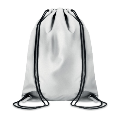 HIGH REFLECTIVE DRAWSTRING BAG in Silver