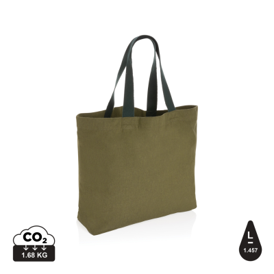 IMPACT AWARE™ 240 GSM RCANVAS LARGE TOTE UNDYED in Green