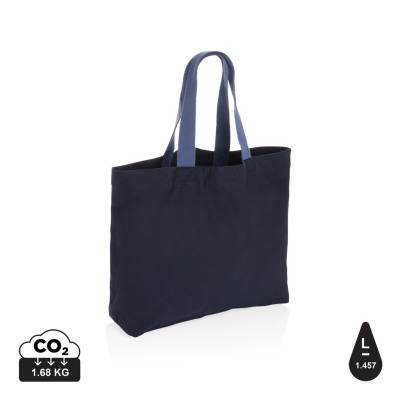 IMPACT AWARE™ 240 GSM RCANVAS LARGE TOTE UNDYED in Navy