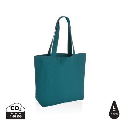 IMPACT AWARE™ 240 GSM RCANVAS SHOPPER W & POCKET in Verdigris